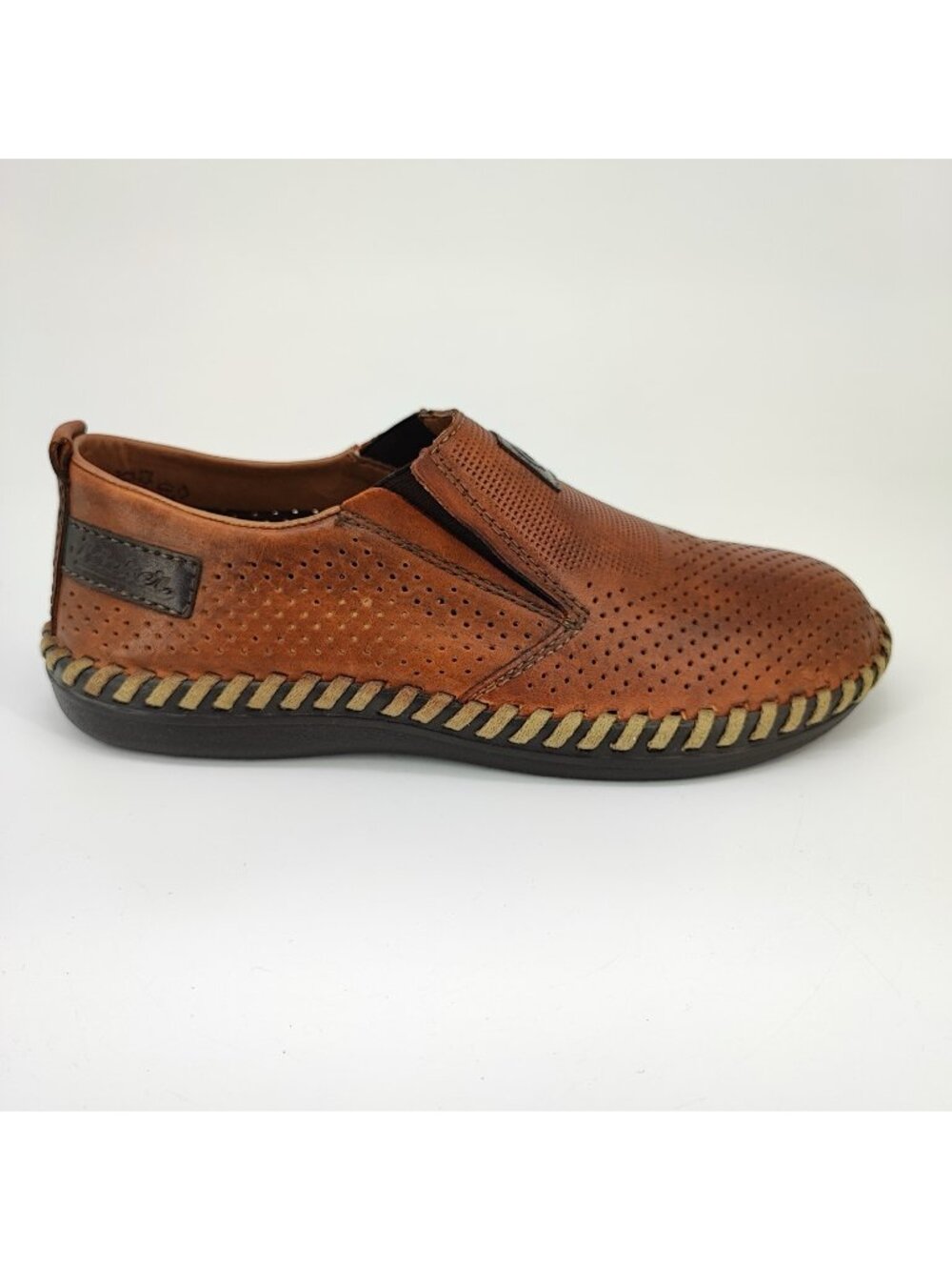 Rieker Men’s 7.5 Sneakers Leather Brown Comfort B2476-24